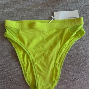 Richer Poorer High Cut Brief in Neo Lime